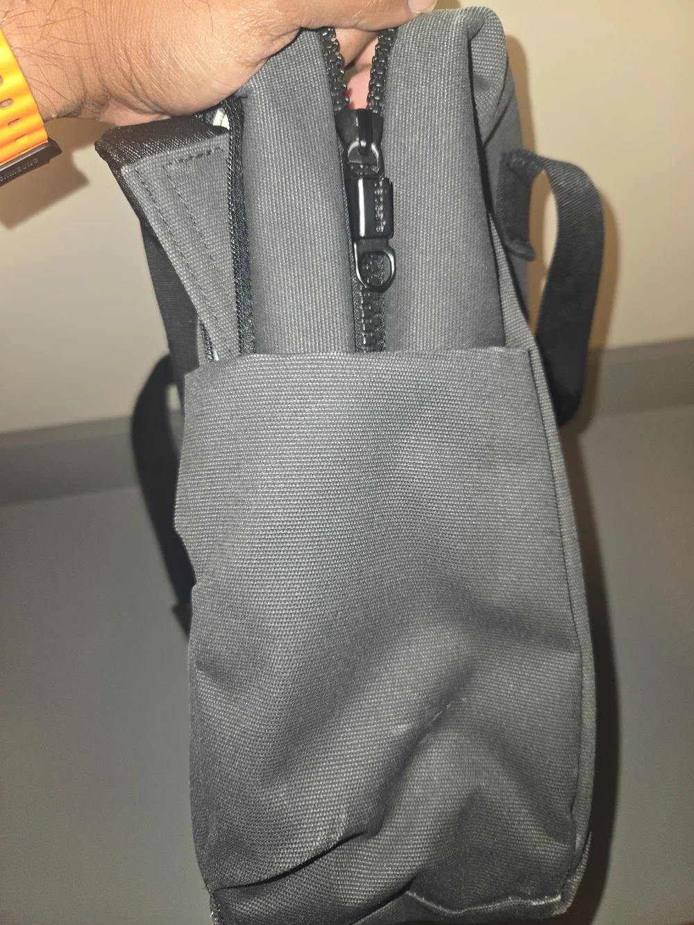 Pacsafe Gray Laptop Tote with Front Zip Pocket